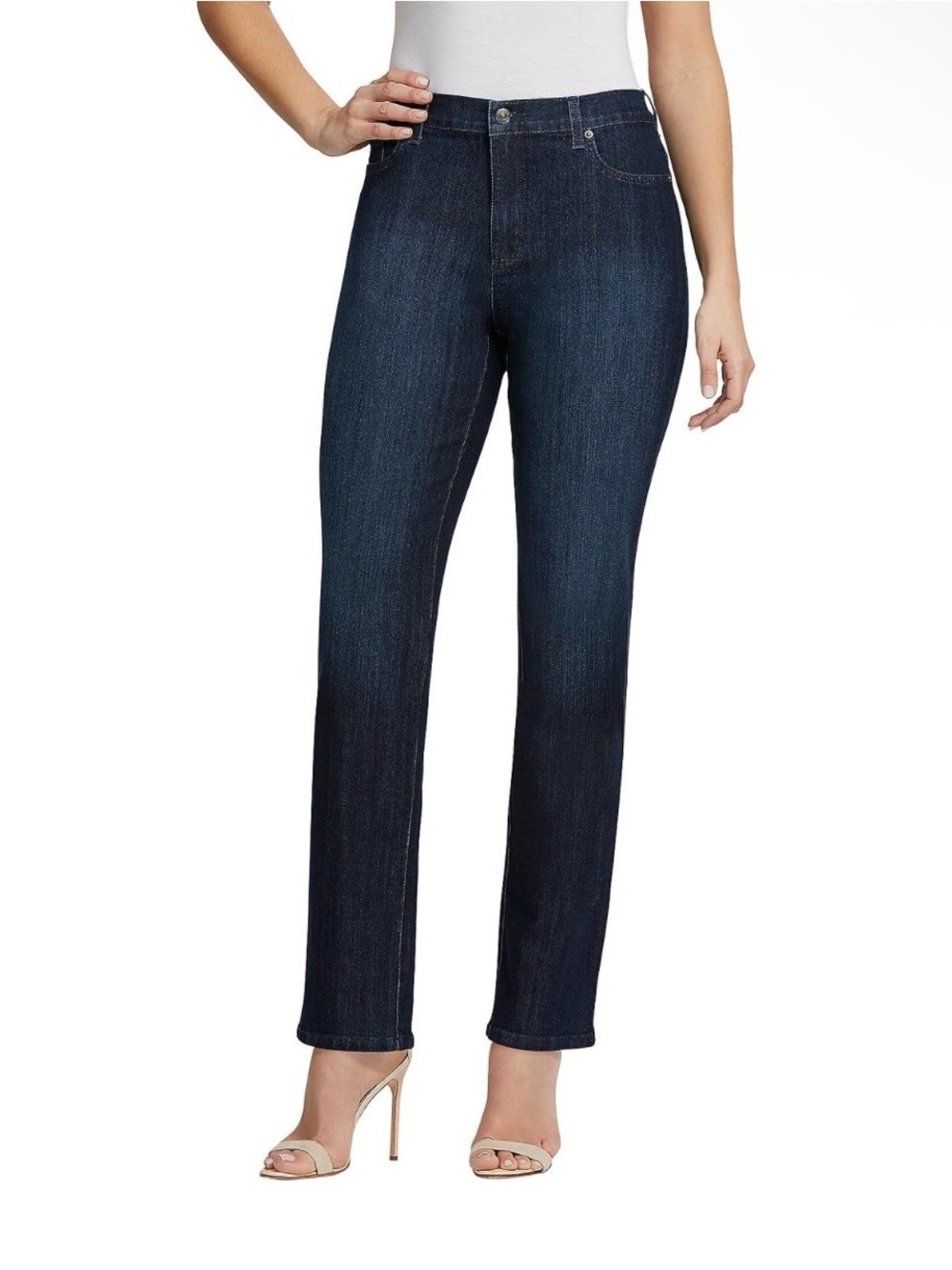 Gloria Vanderbilt Women's Amanda Classic Tapered Jean, Portland Wash 6 Short